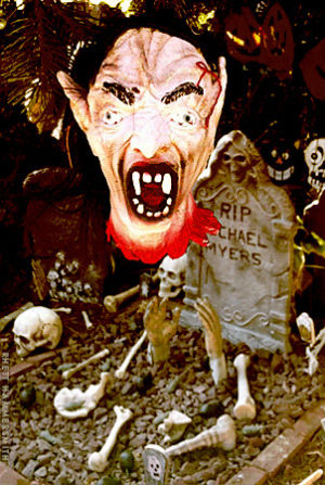 monster,demon,graveyard,halloween,vampire,haunted house,rhetthammersmith,vintage horror,ghoul,halloween decorations