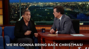 christmas,yes,holidays,the late show with stephen colbert,presents,grinch,hallmark,bassem youssef,muray,myvanityfaircover