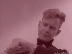 andy fletcher,vintage,music video,retro,dm,depeche mode,andrew fletcher,depeche mode little 15,little 15,little 15 depeche mode,andrew feltcher,and finds it very amusing,hes having trouble with his watch