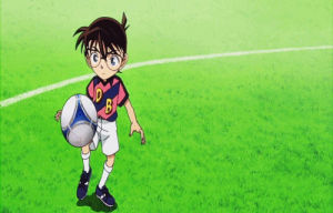 detective conan,conan edogawa,anime,soccer,ball