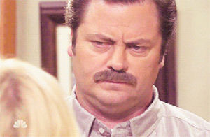 parks and recreation,ron swanson,tv,angry,nick offerman