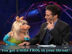 miss piggy,july 1999,the frog joke was priceless,jon stewart,tds throwback,cracking up,daily