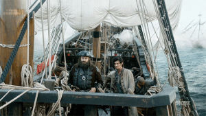 black sails,tv,season 3,starz,duck,pirate,afraid,toby schmitz,rackham,03x10