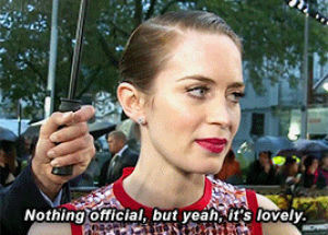mary poppins,emily blunt,why you always lying,interview,london,event,premiere,rumors,sicario
