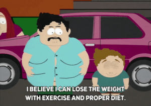 overweight,man,south park,weight loss,pink car