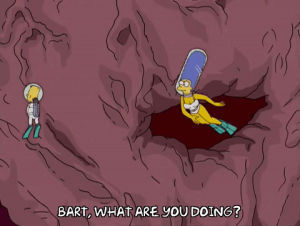 16x01,bart simpson,marge simpson,episode 1,space,season 16,mother,floating,flippers