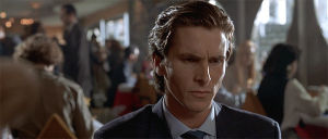american psycho,christian bale,uninterested,not important