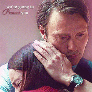 daughter,father,hug,hannibal,movies,parenting,this show is so twisted i love it
