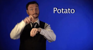 potato,sign language,asl,american sign language