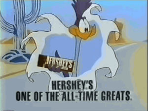 road runner,hersheys,1980s,chocolate,1988
