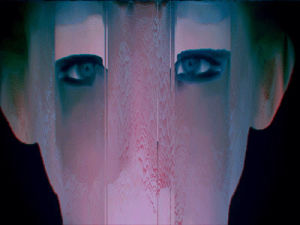 pink,pixel sorting,trippy,face,stock footage