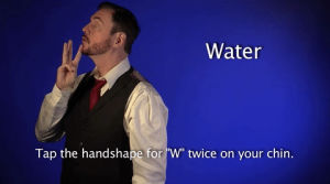 sign with robert,water,sign language,deaf,american sign language,swr