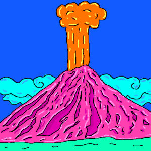 volcano,mountain