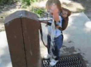 confused,kid,toddler,water fountain,after they saw how much i love to do it