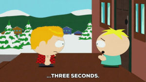 scared,running,butters stotch,butters