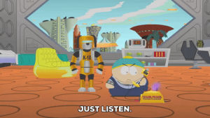eric cartman,angry,robot,phone,frustrated,yelling