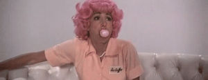 bulle,tv,pink,grease,chewing gum