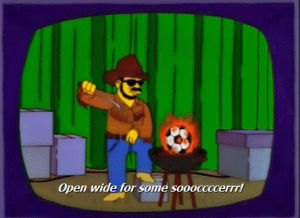soccer,world cup,bbq,soccer ball,open wide,simpsons