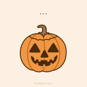 pusheen,halloween,holiday,pumpkin,jack o lantern