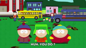 eric cartman,stan marsh,kyle broflovski,shocked,huh,gasp,dismay,im surprised,really