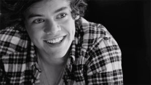 harry styles,black and white,one direction,hot,smile,smiling
