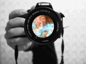 camera,pretty,sky,black and white,hand,fantasy,galaxy,cheer,art design