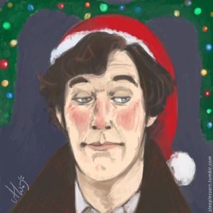 merry christmas,animation,christmas,sherlock,benedict cumberbatch,sherlock holmes,my art,bbc sherlock,my animation,himitsu no akko chan,rusty griswold,anthony catotti,snow hey oh