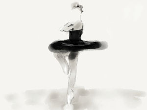 ballet,painting,dance,dancing,ballerina,pirouette,madewithpaper