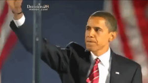 obama,barack obama,wave,waving,election night 2008,victory speech 2008