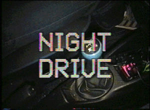 retro,night drive,dark,80s