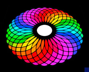 rainbow,color,optical illusion,op art,minimalist,color wheel,the blue square,art,processing,hype,minimalism