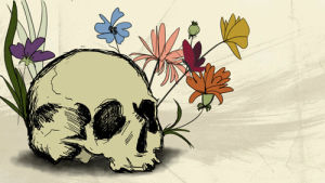 butterfly,floral,loop,skull,tumblr featured