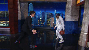 allen iverson,break ankles,basketball,stephen colbert,crossover,late show,hedancing