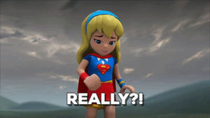 are you sure,lego,hmmm,gulp,what,scared,oh,dc,shock,supergirl,really,strange,huh,dc super hero girls,lego dc super hero girls,legodcshg,lego dcshg,dcshg