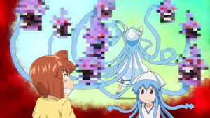 tentacles,anime,girl,squid
