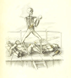 skeleton,boxing,animation,halloween,death,britishlibrary