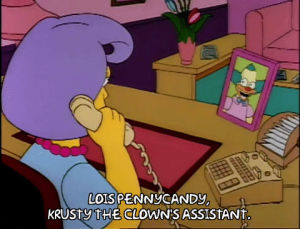 season 3,episode 6,phone,krusty the clown,assistant,3x06,secetary
