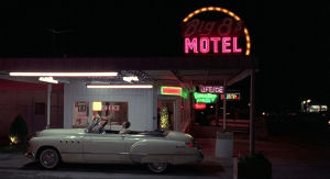motel,man,cinemagraph,rain,sign