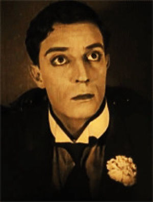 1921,vintage,handsome,buster keaton,silent film,silent movie,silent comedy,the haunted house,silent film actor,buster keaton comedies,cinammon roll,ahhh excited,housebow