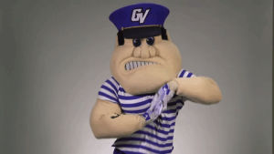louie the laker,gvsu,grand valley,grand valley state,arm wave