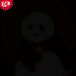 panda,funny,fun,halloween,scary,chocolate,kitkat,kit kat