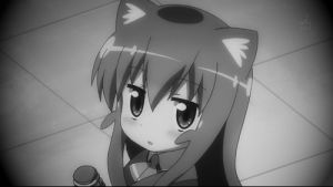 cat girl,cute anime girl,black and white,anime love,kitty anime