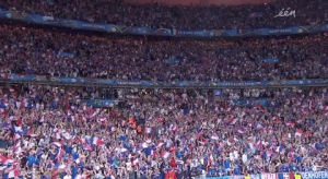 crowd,france,soccer,yes,cheering,euro2016,euro 2016,hooray,flags,sporza,ek 2016