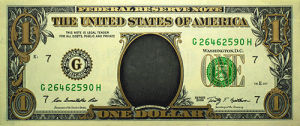 dollar,washington,cash,money,one,tim robbins,george,funny,sticker,bill,stickers,buck,guy trefler