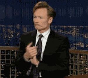 clapping,applause,clap,conan obrien