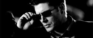 dean winchester,supernatural,tumblr,deal with it,sam winchester,lovey,black and white