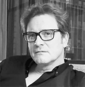 colin firth,black and white,celebrities,interview,fuckk