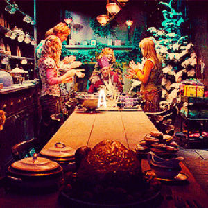 christmas,ginny weasley,harry potter,ron weasley,weasley,happy