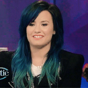 demi lovato,gorgeous,shes cute tho,blue hair dont care