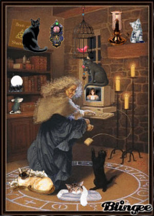 witch,computer,picture,working from home